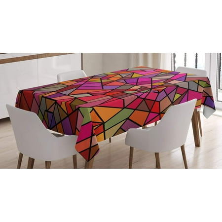 Mindunm Abstract Tablecloth Mosaic Style Stained Glass Fractal Colorful Geometric Triangle Forms Image Dining Room Kitchen Rectangular Table Cover 60 X 84 Red Ruby
Mindunm Abstract Tablecloth Mosaic Style Stained Glass Fractal Colorful Geometric Triangle Forms Image Dining Room Kitchen Rectangular Table Cover 60 X 84 Red Ruby