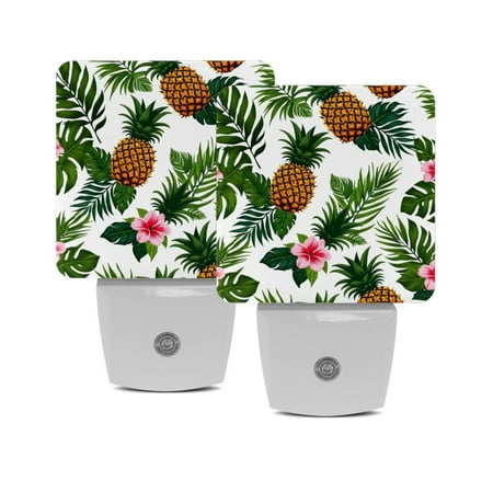 LED Night Light Lamp with Smart Sensor Dusk to Dawn Sensor 2-Pack for Bedroom Bathroom Hallway White 0.5W Plug-in Tropical Flower Pineapple
LED Night Light Lamp with Smart Sensor Dusk to Dawn Sensor 2-Pack for Bedroom Bathroom Hallway White 0.5W Plug-in Tropical Flower Pineapple