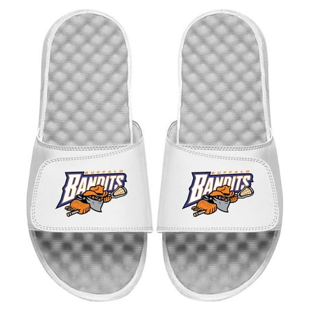 Men s ISlide White Buffalo Bandits Primary Logo Slide Sandals