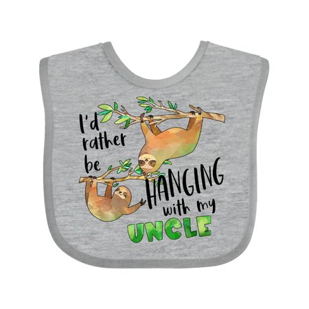Inktastic Id Rather Be Hanging with my Uncle- Cute Sloths Gift Baby Boy or Baby Girl Bib
Inktastic Id Rather Be Hanging with my Uncle- Cute Sloths Gift Baby Boy or Baby Girl Bib