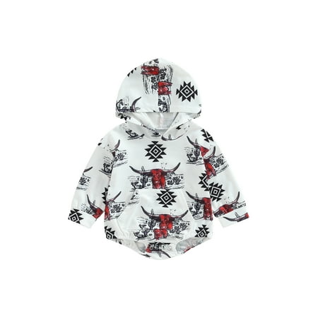 Peyakidsaa Infant Newborn Baby Boys Girls Christmas Jumpsuit Cow Head Print Casual Long Sleeve Hooded Rompers
Peyakidsaa Infant Newborn Baby Boys Girls Christmas Jumpsuit Cow Head Print Casual Long Sleeve Hooded Rompers