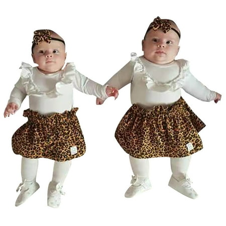 GWAABD Toddler Girl Clothes Sets White Cotton Blend Baby Girls Ruffle Romper Bodysuit Leopard Print Skirt Outfits 70
GWAABD Toddler Girl Clothes Sets White Cotton Blend Baby Girls Ruffle Romper Bodysuit Leopard Print Skirt Outfits 70