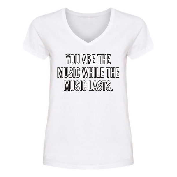 You Are The Music Graphic V Neck Women's -Image by Shutterstock