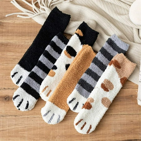 VICOODA Cat Claw Socks Plush Cartoon Coral Velvet Socks Female woman Cat Claws Cute Soft Thick Warm Sleep Floor Socks for Autumn and Winter
VICOODA Cat Claw Socks Plush Cartoon Coral Velvet Socks Female woman Cat Claws Cute Soft Thick Warm Sleep Floor Socks for Autumn and Winter