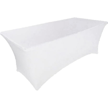 6ft White Stretch Spandex Table Cover Tablecloth for Rectangular Fitted Folding Table
6ft White Stretch Spandex Table Cover Tablecloth for Rectangular Fitted Folding Table
