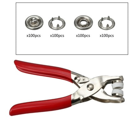 HeroNeo Fastener Plier Tool/100Pcs Metal Snap Button Ring Thickened Snap Fastener Kit DIY Clothing Crafting Sewing Accessories
HeroNeo Fastener Plier Tool/100Pcs Metal Snap Button Ring Thickened Snap Fastener Kit DIY Clothing Crafting Sewing Accessories