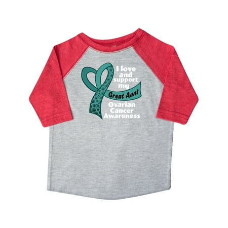 Inktastic I Love and Support My Great Aunt Ovarian Cancer Teal Ribbon Gift Toddler Boy or Toddler Girl T-Shirt
Inktastic I Love and Support My Great Aunt Ovarian Cancer Teal Ribbon Gift Toddler Boy or Toddler Girl T-Shirt