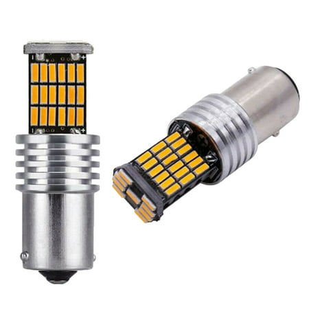 2x1156 Amber 7506 P21W LED Bulbs Yellow Front Rear Turn Signal Lights