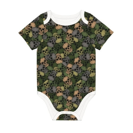 Matuu Camouflage Skulls for Baby Short-Sleeve Bodysuit Soft Cotton Comfortable and Breathable Perfect for Newborns and Infants
Matuu Camouflage Skulls for Baby Short-Sleeve Bodysuit Soft Cotton Comfortable and Breathable Perfect for Newborns and Infants