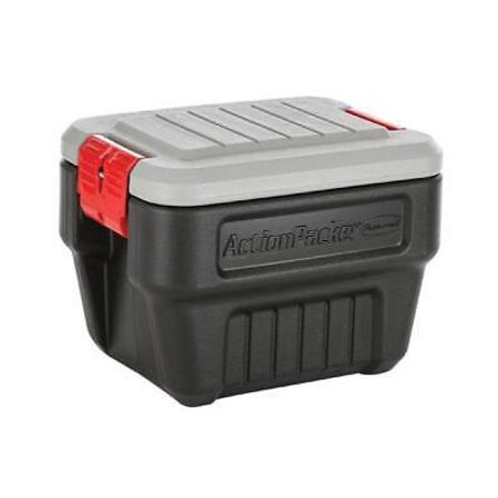 Rubbermaid ActionPacker 12.1 in. H x 14.1 in. W x 20 in. D Stackable Storage Tote (Pack of 4)