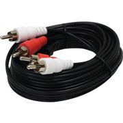 GE 6ft. Composite Audio/Video RCA Cable, Red White Yellow, 33608