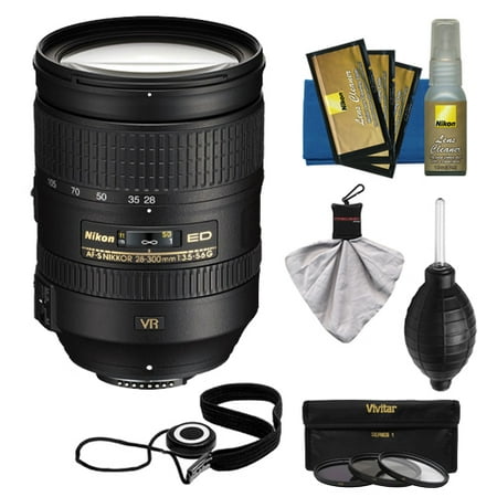 Nikon 28-300mm f\/3.5-5.6 G VR AF-S ED Zoom-Nikkor Lens with 3 UV\/ND8\/CPL Filters Kit for D3200, D3300, D5300, D5500, D7100, D7200, D750, D810 Cameras Nikon 28-300mm f\/3.5-5.6 G VR AF-S ED Zoom-Nikkor Lens with 3 UV\/ND8\/CPL Filters Kit for D3200, D3300, D5300, D5500, D7100, D7200, D750, D810 Cameras