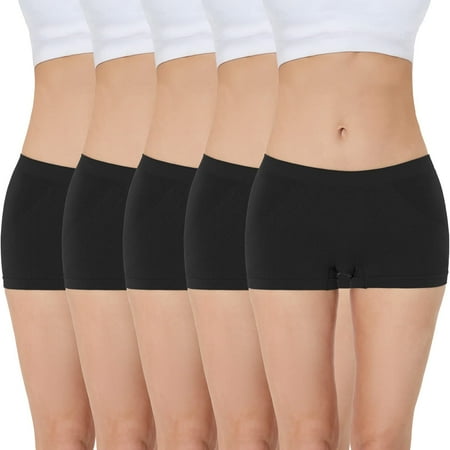Sudally Boy Shorts Underwear for Women Seamless Nylon Stretch No Show Boyshort Panties Boxer Briefs (black M)
Sudally Boy Shorts Underwear for Women Seamless Nylon Stretch No Show Boyshort Panties Boxer Briefs (black M)