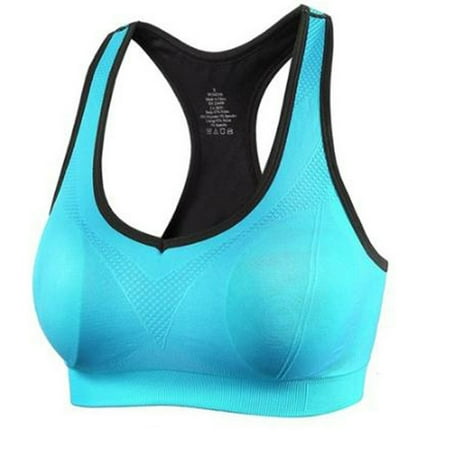 Women s Cross Back Sports Bras Shockproof Leisure Sport Yoga Workout Bra for Running Jogging Exercise Sky Blue L
Women s Cross Back Sports Bras Shockproof Leisure Sport Yoga Workout Bra for Running Jogging Exercise Sky Blue L