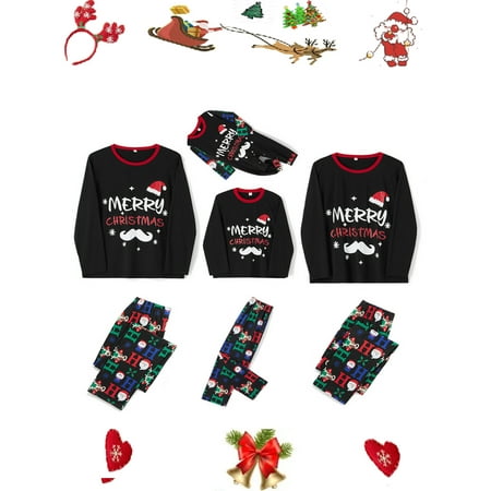 Sunisery Family Matching Christmas Pajamas Set Cartoon Print Long-Sleeved Tops + Elastic Waist Trousers for Adults Kids
Sunisery Family Matching Christmas Pajamas Set Cartoon Print Long-Sleeved Tops + Elastic Waist Trousers for Adults Kids