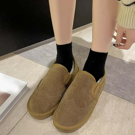 Fashion Winter Women Snow Boots Flat Non Slip Plush Warm And Comfortable Solid Color Round Toe Slip On
Fashion Winter Women Snow Boots Flat Non Slip Plush Warm And Comfortable Solid Color Round Toe Slip On