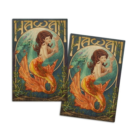 Hawaii Mermaid (4x6 Birch Wood Postcards 2-Pack Stationary Rustic Home Wall Decor)
Hawaii Mermaid (4x6 Birch Wood Postcards 2-Pack Stationary Rustic Home Wall Decor)