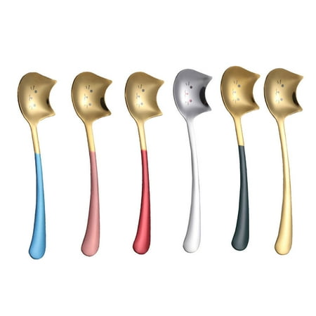 HOMEMAXS 6PCS Stainless Steel Stir Spoon Long Handle Cartoon Cat Spoon (6 Colors Mixded)
HOMEMAXS 6PCS Stainless Steel Stir Spoon Long Handle Cartoon Cat Spoon (6 Colors Mixded)