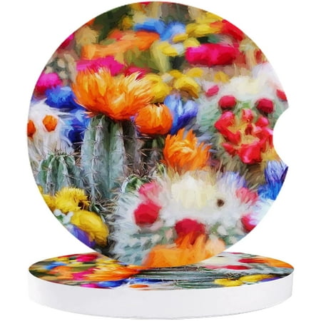 KXMDXA Color Cactus Flower Oil Painting Texture Set of 6 Car Coaster for Drinks Absorbent Ceramic Stone Coasters Cup Mat with Cork Base for Home Kitchen Room Coffee Table Bar Decor
KXMDXA Color Cactus Flower Oil Painting Texture Set of 6 Car Coaster for Drinks Absorbent Ceramic Stone Coasters Cup Mat with Cork Base for Home Kitchen Room Coffee Table Bar Decor
