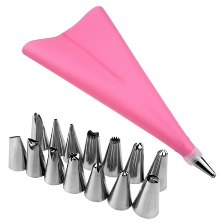14 PCS/Set Cake Decorating Tips Set Icing Piping Cream Pastry Bag 12 pcs Stainless Steel Nozzle Set DIY Cake Decorating Tools
14 PCS/Set Cake Decorating Tips Set Icing Piping Cream Pastry Bag 12 pcs Stainless Steel Nozzle Set DIY Cake Decorating Tools