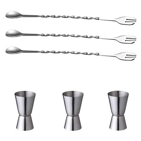Stainless Steel Muddle Mixing Spoon Double Jigger Set Bar Tool Set For Bar Party Wine Drink Shaker
Stainless Steel Muddle Mixing Spoon Double Jigger Set Bar Tool Set For Bar Party Wine Drink Shaker
