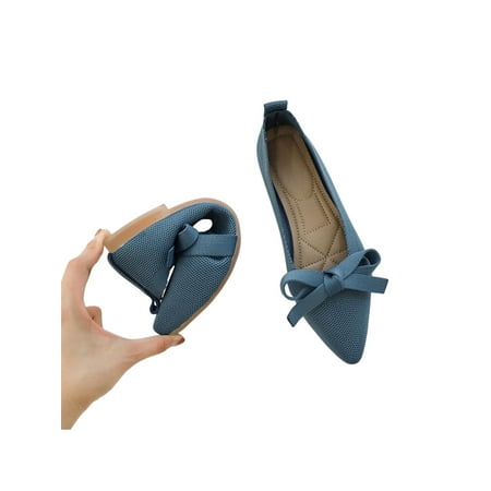 Sanviglor Womens Flat Shoes Mesh Slip On Bowknot Flats Walking Fashion Casual Dress Shoe Cozy Pointed Toe Blue 7
Sanviglor Womens Flat Shoes Mesh Slip On Bowknot Flats Walking Fashion Casual Dress Shoe Cozy Pointed Toe Blue 7