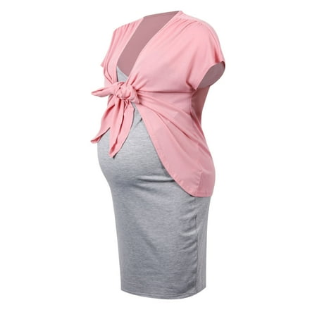 gakvov Maternity Dress For Women Solid Color Suspender Skirt Short Sleeve Frenulum Top Maternity Breastfeeding Dress Suit
gakvov Maternity Dress For Women Solid Color Suspender Skirt Short Sleeve Frenulum Top Maternity Breastfeeding Dress Suit