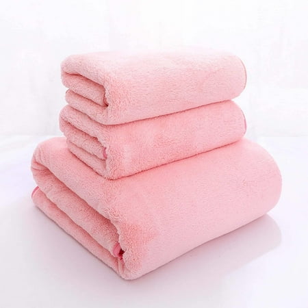 QING SUN Towel Coral Fleece Set 2 Towels + 1 Bath Towel Absorbent Family Bath Towel
QING SUN Towel Coral Fleece Set 2 Towels + 1 Bath Towel Absorbent Family Bath Towel