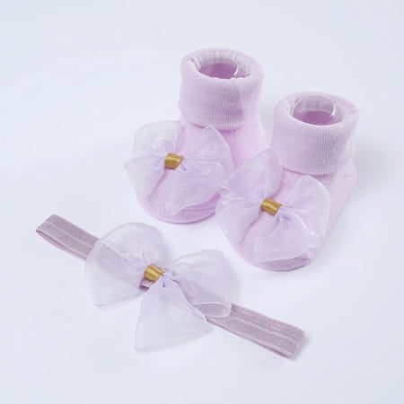 Esho Baby Girls Soft Lace Cotton Socks + Elastic Bowknot Headband Infants Headwear Floor Socks Set 0-6M 6-12M
Esho Baby Girls Soft Lace Cotton Socks + Elastic Bowknot Headband Infants Headwear Floor Socks Set 0-6M 6-12M