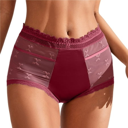 Underwear for Women Lace Edge for Love Mesh High Waist Ice Silk Triangles Panties for Women
Underwear for Women Lace Edge for Love Mesh High Waist Ice Silk Triangles Panties for Women