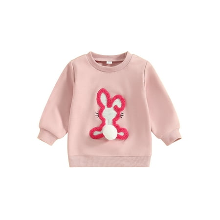 Toddler Girls Autumn Sweatshirts Long Sleeve Crewneck Bunny Embroidery Loose Fit Pullover Tops
Toddler Girls Autumn Sweatshirts Long Sleeve Crewneck Bunny Embroidery Loose Fit Pullover Tops