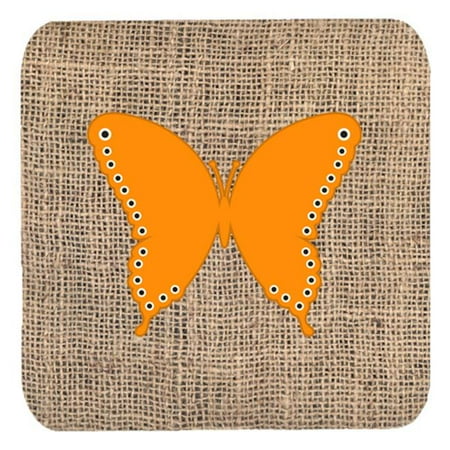 Butterfly Burlap And Orange Foam Coasters - Set 4 3.5 x 3.5 In.
Butterfly Burlap And Orange Foam Coasters - Set 4 3.5 x 3.5 In.