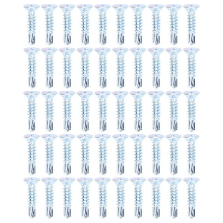 Tebru 50Pcs Self Drilling Screw Carbon Steel 4.2x19mm Fastener Set Kit for Repair Screw Screw Fastener
Tebru 50Pcs Self Drilling Screw Carbon Steel 4.2x19mm Fastener Set Kit for Repair Screw Screw Fastener