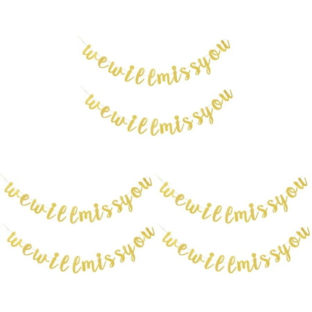 Gold Garland Wedding Latte Miss You Bunting The Office Decor Sign Going Banner Balloon Ornament Decorate Work 6 Sets
Gold Garland Wedding Latte Miss You Bunting The Office Decor Sign Going Banner Balloon Ornament Decorate Work 6 Sets