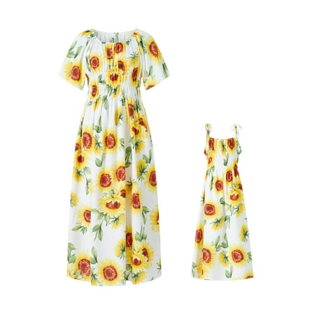 Musuos Mommy and Me Matching Dresses Summer Boho Dress Floral Print Family Outfits
Musuos Mommy and Me Matching Dresses Summer Boho Dress Floral Print Family Outfits