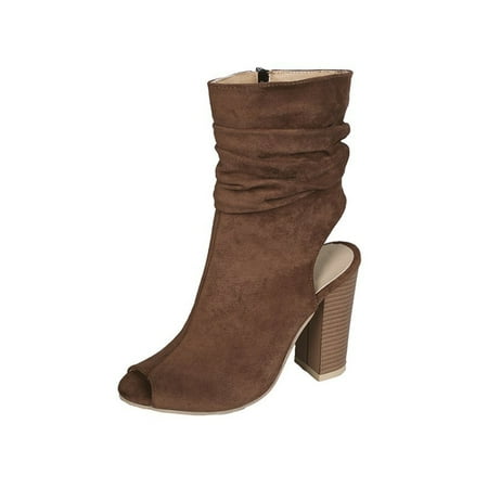 Lacyhop Womens Work Non Slip High Heels Fashion Chunky Heel Bootie Comfortable Side Zip Brown 8.5
Lacyhop Womens Work Non Slip High Heels Fashion Chunky Heel Bootie Comfortable Side Zip Brown 8.5