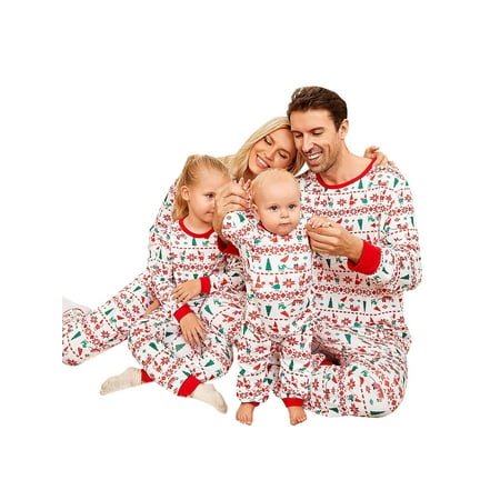 Sunisery Matching Family Pajamas Sets Christmas Pjs with Xmas Tree Printed Tops + Pants Sleepwear
Sunisery Matching Family Pajamas Sets Christmas Pjs with Xmas Tree Printed Tops + Pants Sleepwear