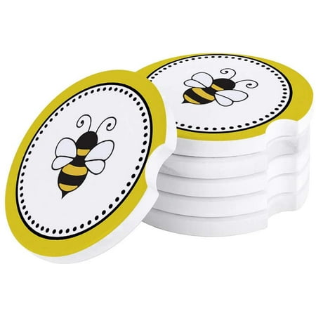 KXMDXA Cartoon Bee Yellow Set of 2 Car Coaster for Drinks Absorbent Ceramic Stone Coasters Cup Mat with Cork Base for Home Kitchen Room Coffee Table Bar Decor
KXMDXA Cartoon Bee Yellow Set of 2 Car Coaster for Drinks Absorbent Ceramic Stone Coasters Cup Mat with Cork Base for Home Kitchen Room Coffee Table Bar Decor
