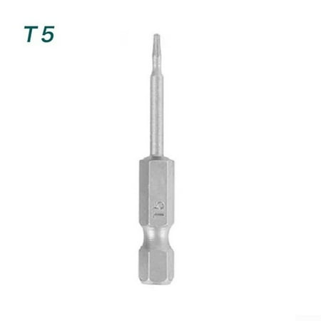 1pc S2 alloy steel 50mm long Torx screwdriver bit 1/4\ hexagon handle T5-T40