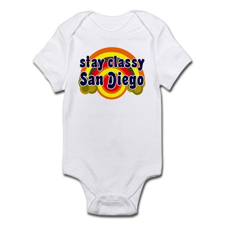FUNNY SHIRT STAY CLASSY SAN DIEGO T-SHIRT GIFT Inf - Baby Light Bodysuit