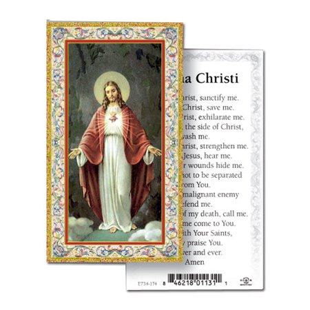 Anima Christi Gold-Stamped Catholic Prayer Holy Card with Prayer on Back Pack of 100
Anima Christi Gold-Stamped Catholic Prayer Holy Card with Prayer on Back Pack of 100