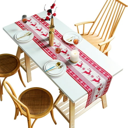 Xmas Table Runner Snownman Beautifully Dustproof Placemats Embroidered Tablecloth Household Holiday Party Wedding Layout Elk 35*150cm
Xmas Table Runner Snownman Beautifully Dustproof Placemats Embroidered Tablecloth Household Holiday Party Wedding Layout Elk 35*150cm