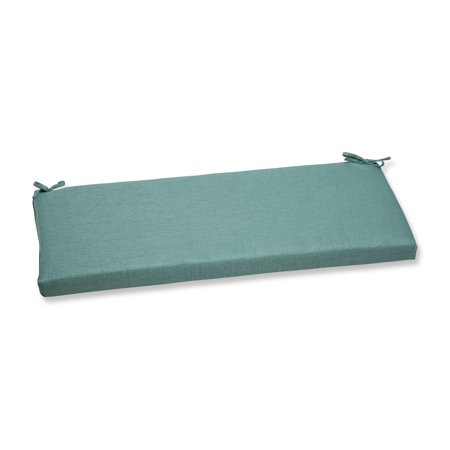 45" Pillow Perfect Veridian Green Outdoor Patio Bench Cushion