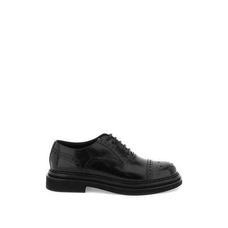Dolce & Gabbana Brushed Leather Oxford Lace-Ups Men
