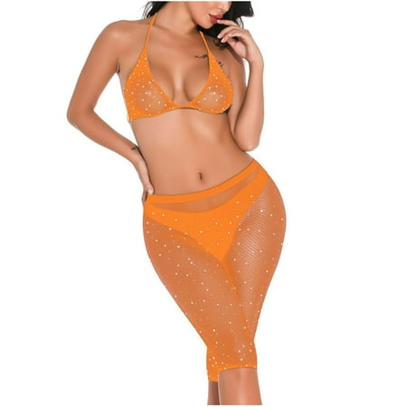 Bigersell Women Strappy Lingerie Bodysuit Women Deep V Hollow Lingerie Fishnet Perspective Bra+Pants Set Ladies Lingerie Nightwear
Bigersell Women Strappy Lingerie Bodysuit Women Deep V Hollow Lingerie Fishnet Perspective Bra+Pants Set Ladies Lingerie Nightwear