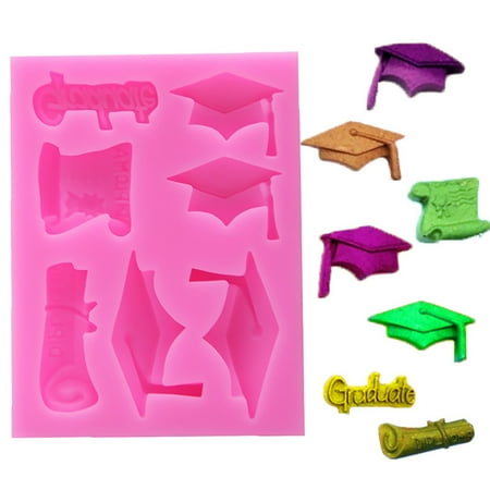 GWONG DIY Graduate Silicone Mold Bachelor Cap Fondant DIY Party Cake Decorating Mould
GWONG DIY Graduate Silicone Mold Bachelor Cap Fondant DIY Party Cake Decorating Mould
