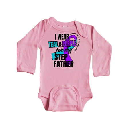 Inktastic Suicide Prevention I Wear Teal and Purple for My Step Father Gift Baby Boy or Baby Girl Long Sleeve Bodysuit
Inktastic Suicide Prevention I Wear Teal and Purple for My Step Father Gift Baby Boy or Baby Girl Long Sleeve Bodysuit