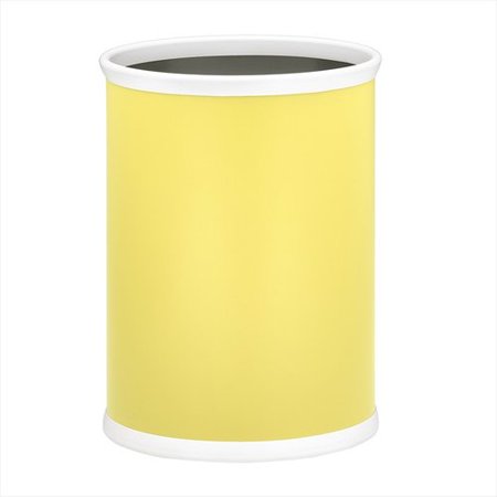Bartenders Choice Fun Colors Oval Wastebasket in Lemon