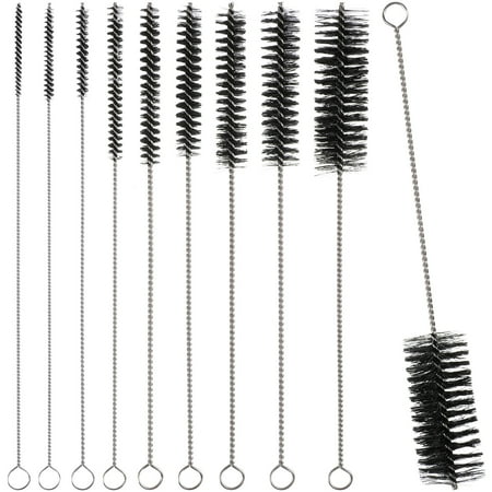 10 Pcs Stainless Steel Nylon Brushes Straw Cleaner Brushes Long Tube Cleaning Tools for Drinking Straws Glasses Keyboards
10 Pcs Stainless Steel Nylon Brushes Straw Cleaner Brushes Long Tube Cleaning Tools for Drinking Straws Glasses Keyboards