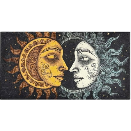 SKYSONIC Sun and Moon Kitchen Mats 20 x39 Absorbent Non Slip Runner Rug Machine Washable Kitchen Floor Mat for Home Bathroom Door
SKYSONIC Sun and Moon Kitchen Mats 20 x39 Absorbent Non Slip Runner Rug Machine Washable Kitchen Floor Mat for Home Bathroom Door